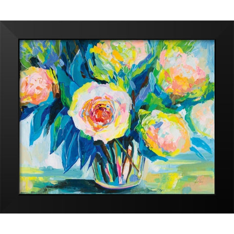 Charm Black Modern Wood Framed Art Print by Vertentes, Jeanette