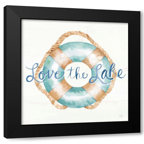 Lake Love VI Black Modern Wood Framed Art Print by June, Dina