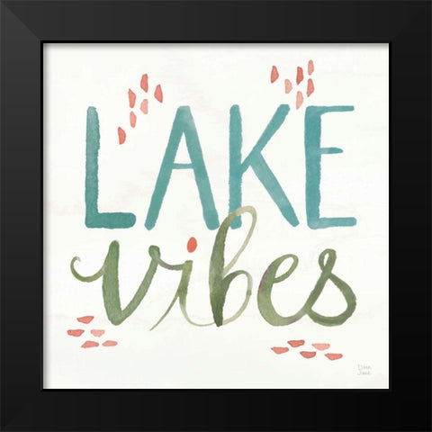 Lake Love VIII Black Modern Wood Framed Art Print by June, Dina