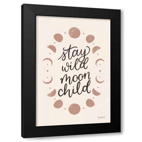 Celestial Boho II Black Modern Wood Framed Art Print by Thorns, Becky