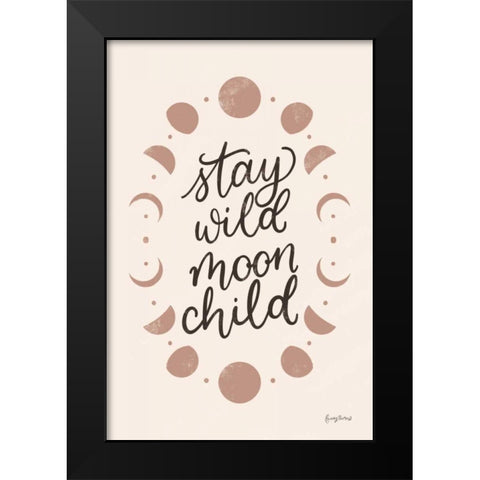 Celestial Boho II Black Modern Wood Framed Art Print by Thorns, Becky