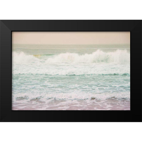 Morning Wave I Black Modern Wood Framed Art Print by Urquhart, Elizabeth
