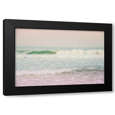 Morning Wave II Black Modern Wood Framed Art Print with Double Matting by Urquhart, Elizabeth