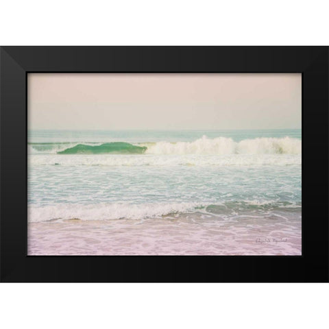 Morning Wave II Black Modern Wood Framed Art Print by Urquhart, Elizabeth
