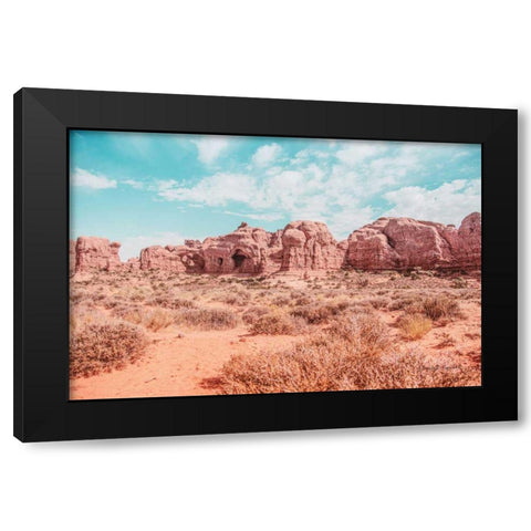 What a View I Black Modern Wood Framed Art Print with Double Matting by Urquhart, Elizabeth