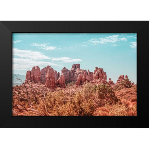 What a View II Black Modern Wood Framed Art Print by Urquhart, Elizabeth