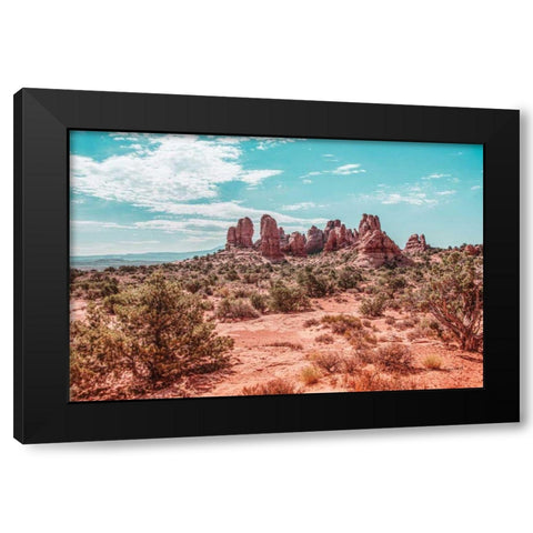 What a View III Black Modern Wood Framed Art Print with Double Matting by Urquhart, Elizabeth