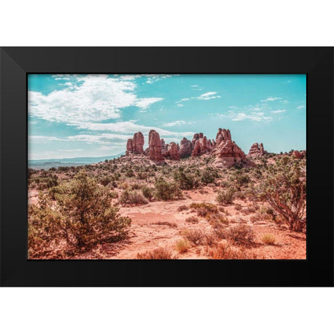 What a View III Black Modern Wood Framed Art Print by Urquhart, Elizabeth