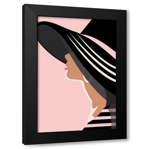 Beach Chic IV Blush Black Modern Wood Framed Art Print with Double Matting by Escalante, Omar