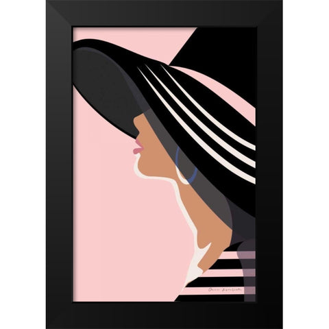 Beach Chic IV Blush Black Modern Wood Framed Art Print by Escalante, Omar