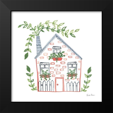 Home Sweet Home III Black Modern Wood Framed Art Print by Zaman, Farida