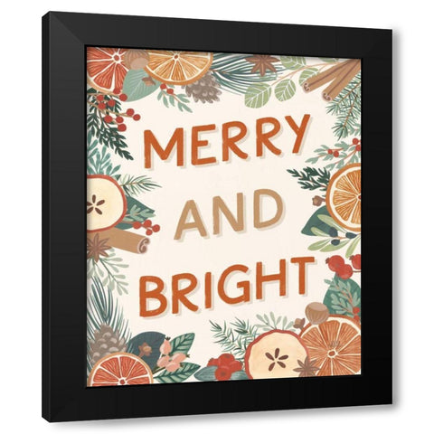 Holiday Spice II Black Modern Wood Framed Art Print with Double Matting by Marshall, Laura