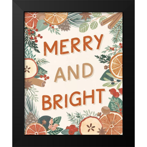 Holiday Spice II Black Modern Wood Framed Art Print by Marshall, Laura