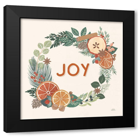 Holiday Spice IV Black Modern Wood Framed Art Print with Double Matting by Marshall, Laura