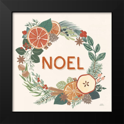 Holiday Spice V Black Modern Wood Framed Art Print by Marshall, Laura