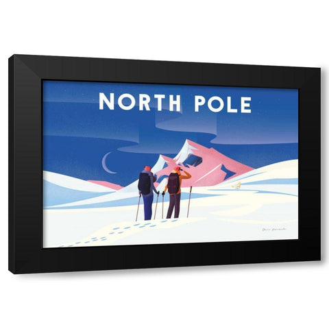 North Pole Black Modern Wood Framed Art Print by Escalante, Omar