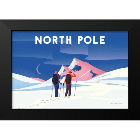 North Pole Black Modern Wood Framed Art Print by Escalante, Omar