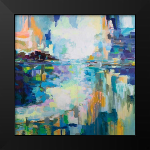 Elevated Black Modern Wood Framed Art Print by Vertentes, Jeanette