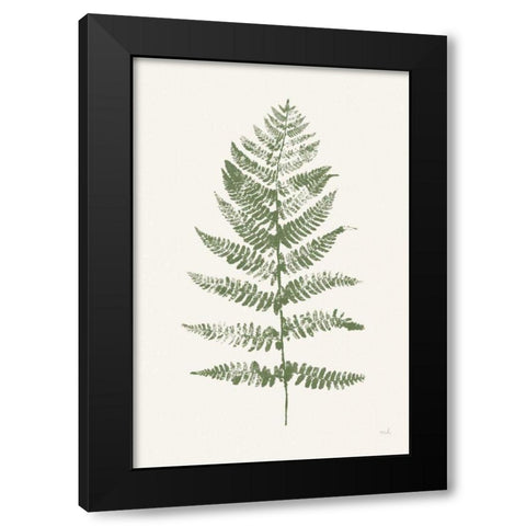 Fern Print II White Crop Black Modern Wood Framed Art Print by Hershey, Moira