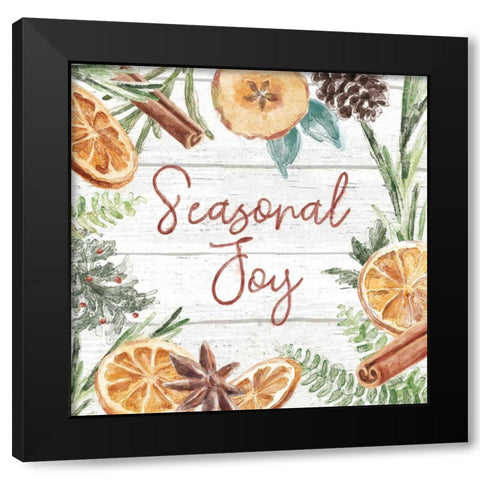 Seasonal Market V Black Modern Wood Framed Art Print with Double Matting by Urban, Mary