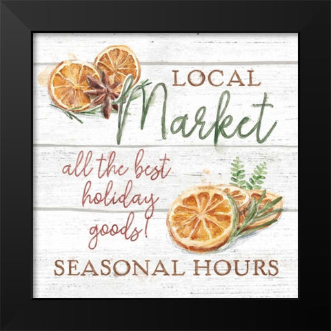 Seasonal Market VII Black Modern Wood Framed Art Print by Urban, Mary