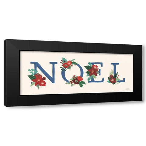 Christmas Wishes IX Dark Black Modern Wood Framed Art Print with Double Matting by Marshall, Laura