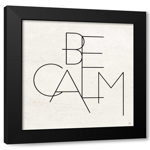 Calm I Black Modern Wood Framed Art Print with Double Matting by Aiken, Jess