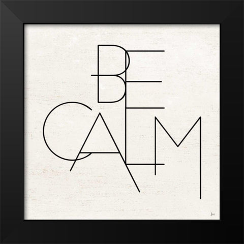Calm I Black Modern Wood Framed Art Print by Aiken, Jess