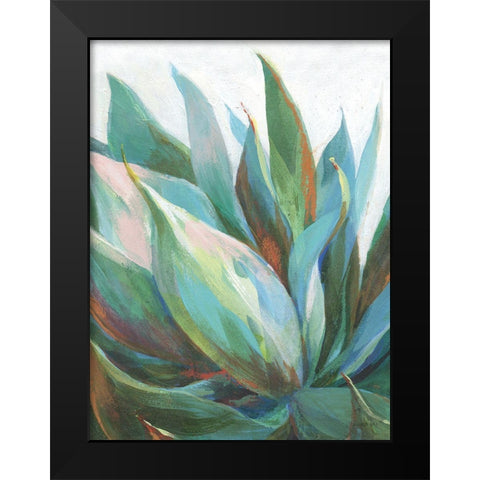 Agave Crop Black Modern Wood Framed Art Print by Nai, Danhui