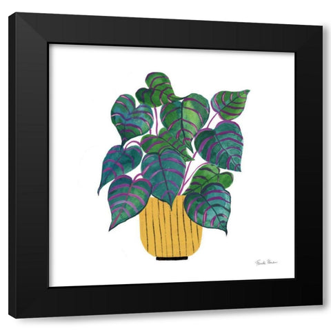 Potted Jewels I Black Modern Wood Framed Art Print with Double Matting by Zaman, Farida