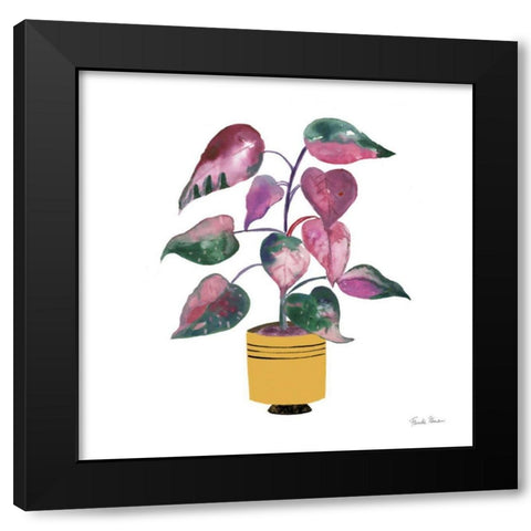 Potted Jewels II Black Modern Wood Framed Art Print with Double Matting by Zaman, Farida