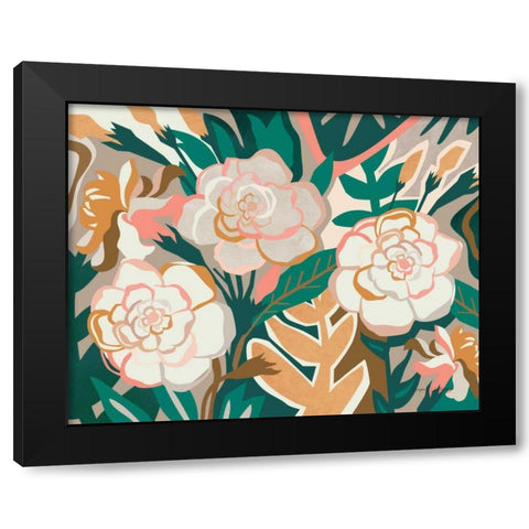 Gardenia I Black Modern Wood Framed Art Print with Double Matting by Gallagher, Megan