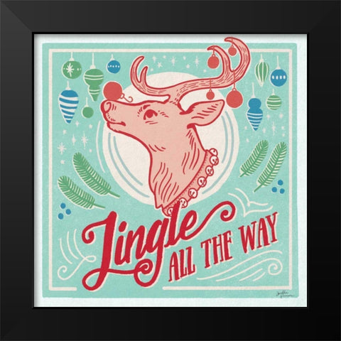 Naughty and Nice IV Bright Black Modern Wood Framed Art Print by Penner, Janelle