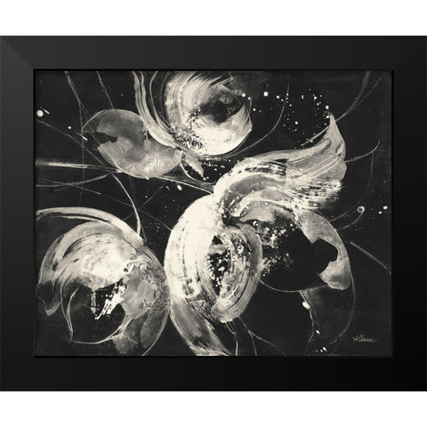 Bold II Dark Black Modern Wood Framed Art Print by Hristova, Albena