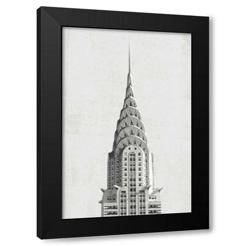 Chrysler Building NYC Black Modern Wood Framed Art Print by Wild Apple Portfolio