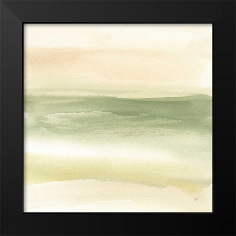 Green Water I Black Modern Wood Framed Art Print by Paschke, Chris