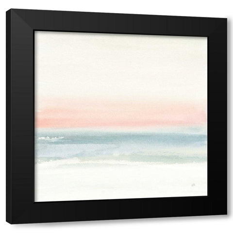 Pink Fog I Black Modern Wood Framed Art Print by Paschke, Chris