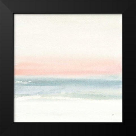 Pink Fog I Black Modern Wood Framed Art Print by Paschke, Chris