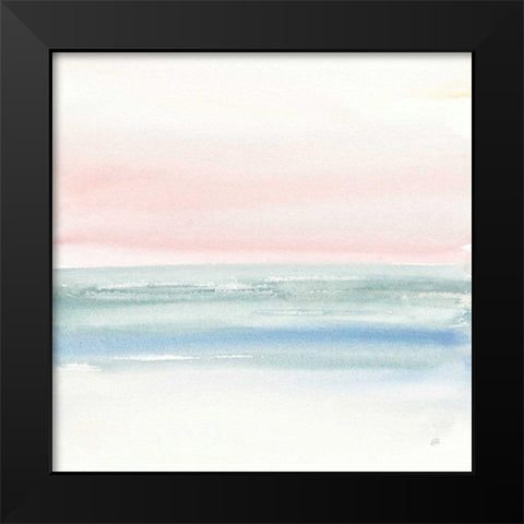 Pink Fog II Black Modern Wood Framed Art Print by Paschke, Chris