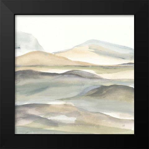Valleyscape I Black Modern Wood Framed Art Print by Paschke, Chris