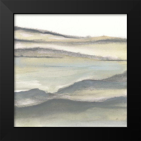 Valleyscape II Black Modern Wood Framed Art Print by Paschke, Chris