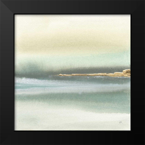 Gold Earth I Black Modern Wood Framed Art Print by Paschke, Chris