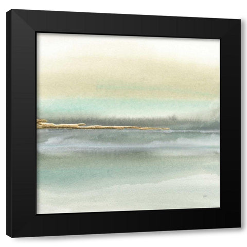 Gold Earth II Black Modern Wood Framed Art Print with Double Matting by Paschke, Chris