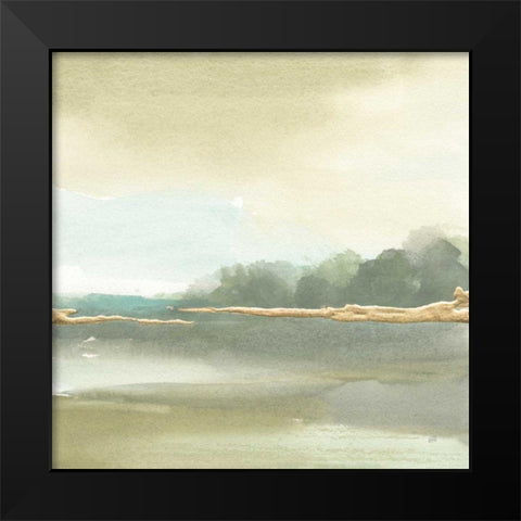 Gold Earth III Black Modern Wood Framed Art Print by Paschke, Chris