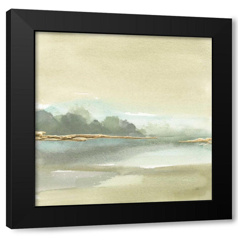 Gold Earth IV Black Modern Wood Framed Art Print by Paschke, Chris