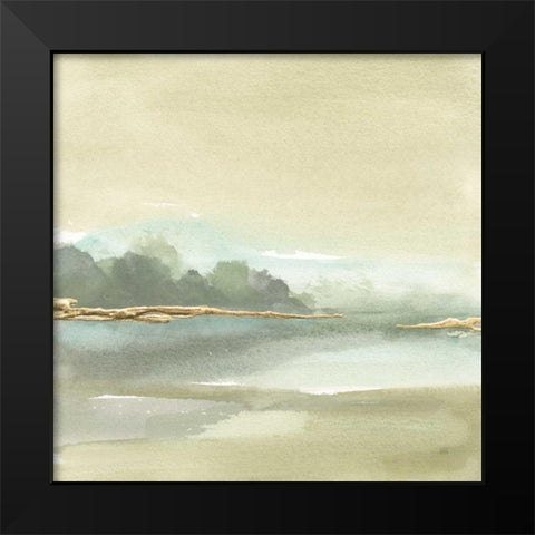 Gold Earth IV Black Modern Wood Framed Art Print by Paschke, Chris