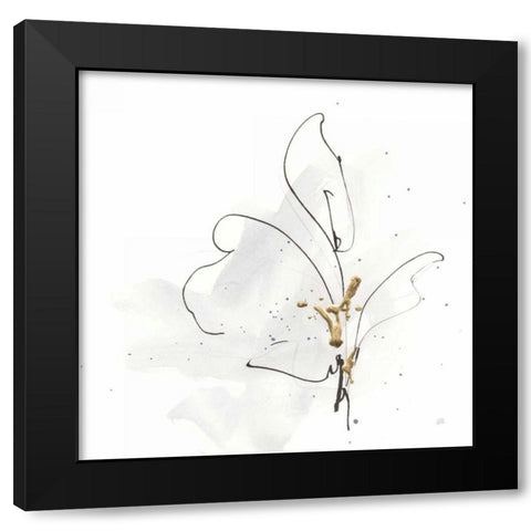 Cool Gray V Black Modern Wood Framed Art Print with Double Matting by Paschke, Chris