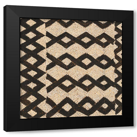 Kuba Abstract II Black Modern Wood Framed Art Print with Double Matting by Schlabach, Sue