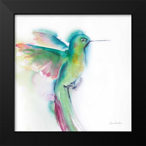 Hummingbirds II Black Modern Wood Framed Art Print by Valle, Aimee Del