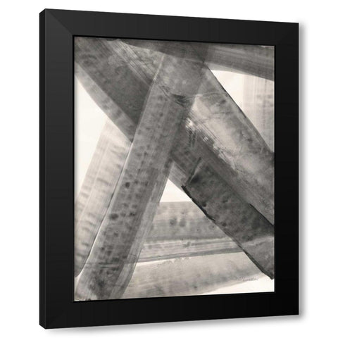 Under the Bridge II Black Modern Wood Framed Art Print with Double Matting by Hristova, Albena